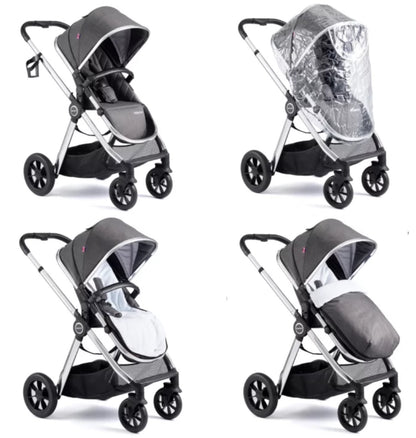 Babymore Memore V2 Travel System Coco Car Seat - Chrome