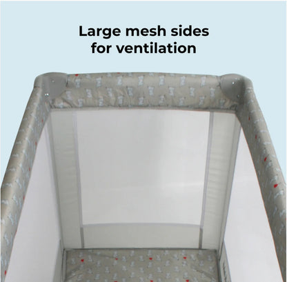 MBTC1 Travel Cot - Elephants